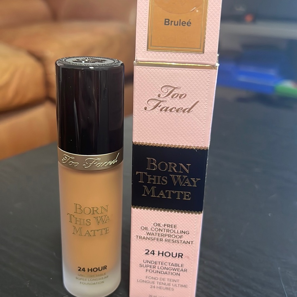 🌙♣️Too Faced Brûlée Born This Way Matte Foundation